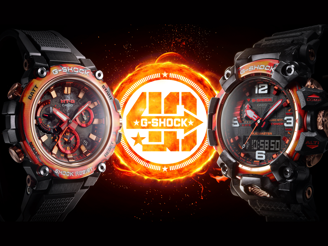 新作時計ニュース】“G-SHOCK（Gショック）”40周年記念モデル第1弾！太陽フレアをイメージした鮮烈なモデル - Watch LIFE  NEWS｜ウオッチライフを楽しむ時計総合ニュースサイト