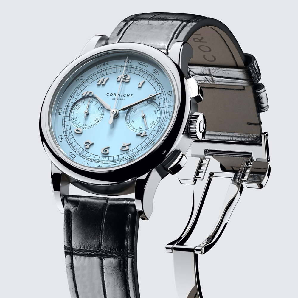 腕時計コーニッシュ　デマンド・スペシアーレⅡ アイスブルー　替え用メッシュベルト付き